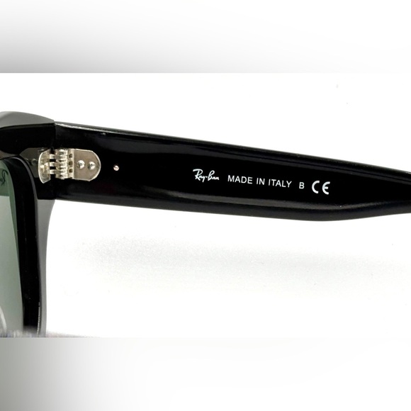 Ray-Ban State Street Sunglasses Black RB2186 Green Lens 49mm 901/31 - Picture 10 of 13